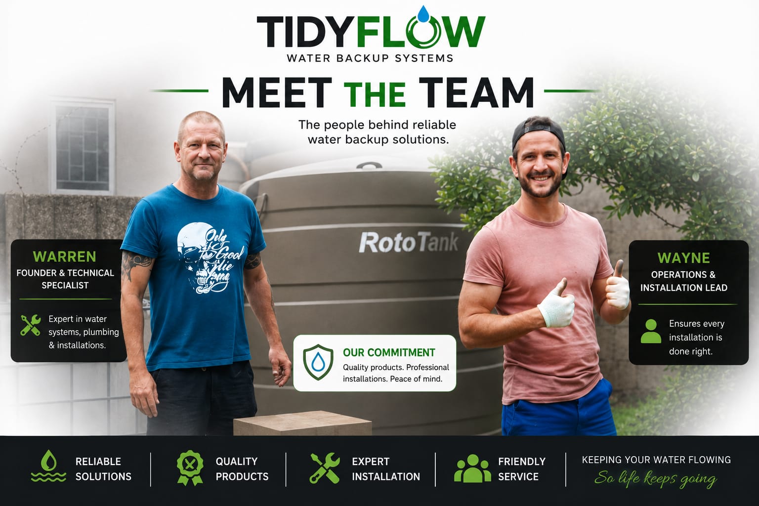 Meet the TIDY EXPERTS team - Warren and Wayne